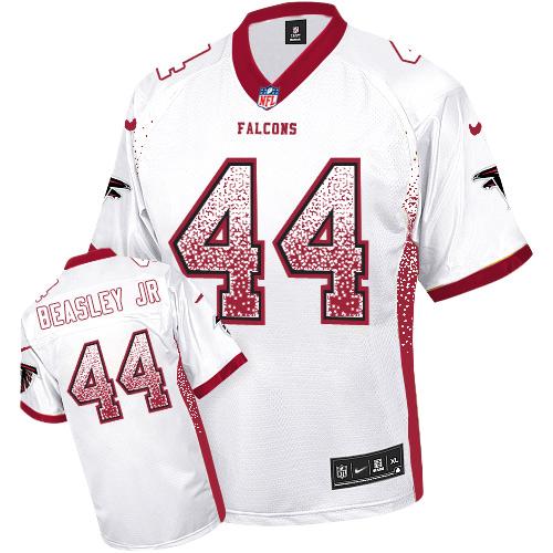 Nike Falcons #44 Vic Beasley Jr White Men's Stitched NFL Elite Drift Fashion Jersey